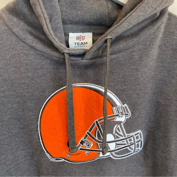 Cleveland Browns Pullover Hoodie Gray Medium - Picture 2 of 4